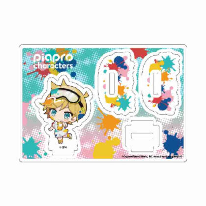 (s)ゆらゆらアクリルスタンド ピアプロキャラクターズ 03鏡音レン ペンキVer.(ミニキャライラスト) 送料別880円