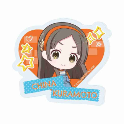 (s)アクリルプレートバッジ 学園アイドルマスター 07 倉本千奈 ストリートファッションVer.(ミニキャライラスト) 送料別880円