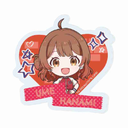 (s)アクリルプレートバッジ 学園アイドルマスター 11 花海佑芽 ストリートファッションVer.(ミニキャライラスト) 送料別880円