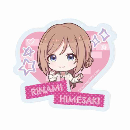 (s)アクリルプレートバッジ 学園アイドルマスター 12 姫崎莉波 ストリートファッションVer.(ミニキャライラスト) 送料別880円