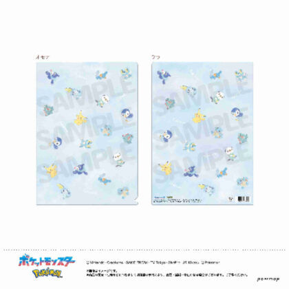 (s)ポケットモンスター クリアファイル C ピカチュウ&みずタイプ 送料別880円