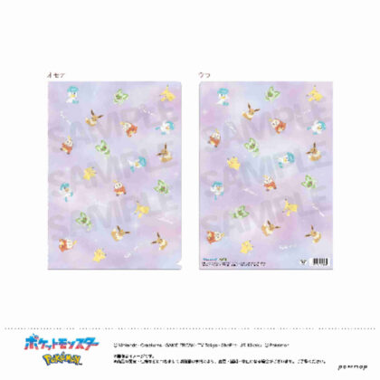 (s)ポケットモンスター クリアファイル D ピカチュウ&イーブイ&パルデア地方 送料別880円