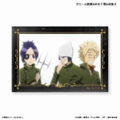 家庭教師ヒットマンREBORN! ミニアートスタンド クローム髑髏&柿本千種&城島犬