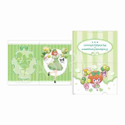 (s)五等分の花嫁*×マイメロディ&クロミ クリアファイルセットバルーン&リボンVer. 四葉 送料別880円