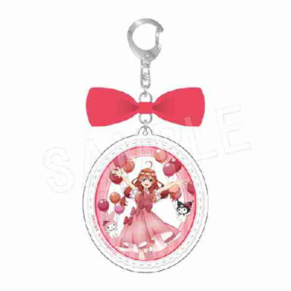 (s)五等分の花嫁*×マイメロディ&クロミ リボン付きアクリルキーホルダー バルーン&リボンVer. 五月 送料別880円