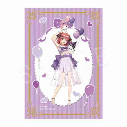 (s)五等分の花嫁*×マイメロディ&クロミ 箔押しプラブロマイド バルーン&リボンVer. 二乃 送料別880円