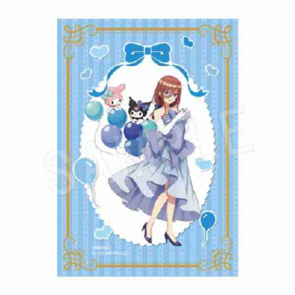 (s)五等分の花嫁*×マイメロディ&クロミ 箔押しプラブロマイド バルーン&リボンVer. 三玖 送料別880円