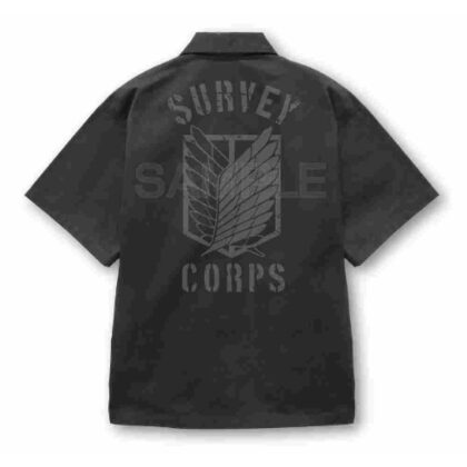 (s)進撃の巨人 調査兵団 ワークシャツ Ver.2.0 グレー XL 送料別880円