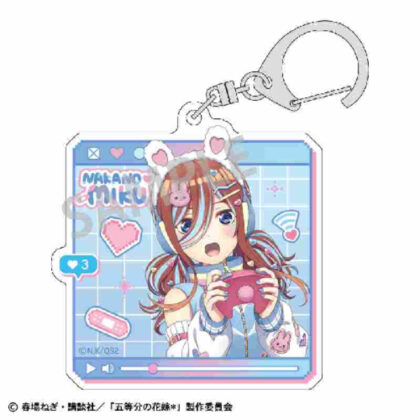 (s)五等分の花嫁* アクリルキーホルダー 中野三玖 配信者なりきり 送料別880円