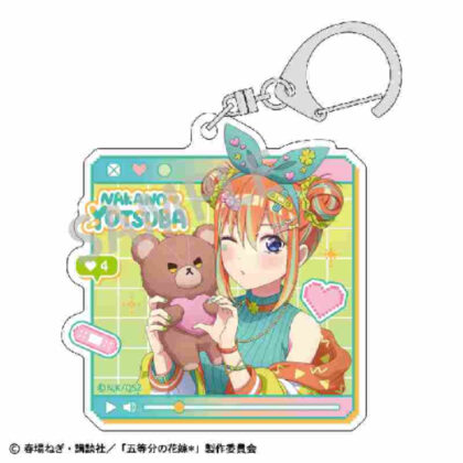 (s)五等分の花嫁* アクリルキーホルダー 中野四葉 配信者なりきり 送料別880円