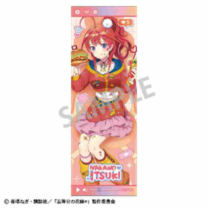 (s)五等分の花嫁* ロングスクエア缶バッジ 中野五月 配信者なりきり 送料別880円