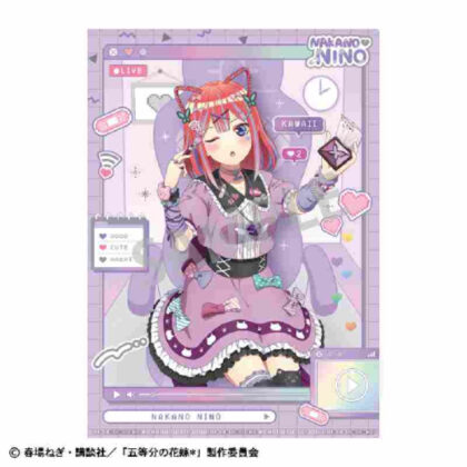 (s)五等分の花嫁* A4シングルクリアファイル 中野二乃配信者なりきり 送料別880円