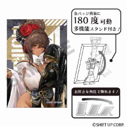 (s)勝利の女神:NIKKE アート缶バッジ ノワール 送料別880円