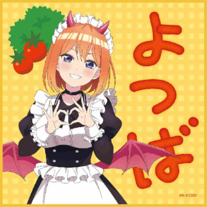 (s)五等分の花嫁* ミニタオル 小悪魔メイド 中野四葉 送料別880円