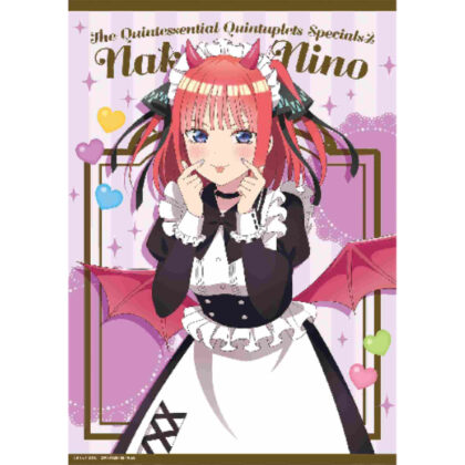 (s)五等分の花嫁* クリアポスター 小悪魔メイド 中野二乃 送料別880円