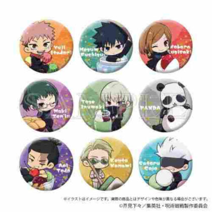 呪術廻戦 ミニ缶バッジコレクション Japanese Sweets ver. Pack