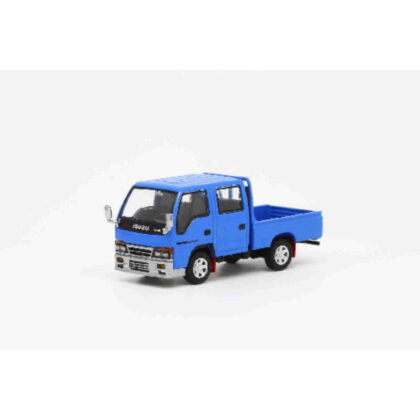 (s)1/64 いすゞ エルフ・エヌエイチアール ダブルキャブ カスタムバージョン ブルー LHD 送料別880円