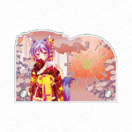 (s)ノーゲーム・ノーライフ ミニアクリルクロック 初瀬いづな 和服サイバーVer. 送料別880円
