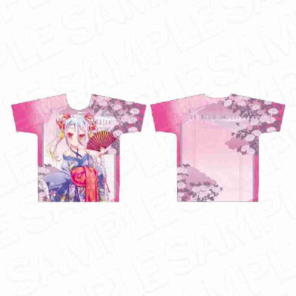 (s)ノーゲーム・ノーライフ フルグラフィックTシャツ 白 和服サイバーVer. 送料別880円