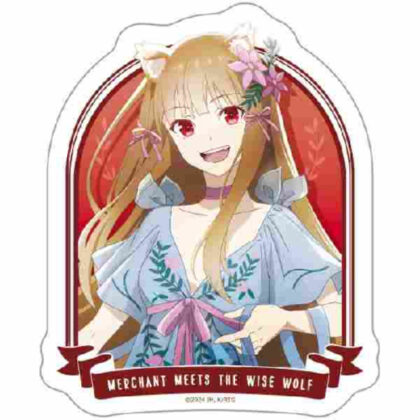 (s)狼と香辛料 MERCHANT MEETS THE WISE WOLF ダイカットステッカー ホロ ドレスVer. 描き下ろし 送料別880円
