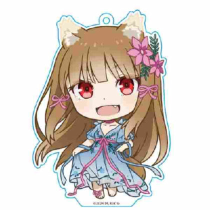(s)狼と香辛料 MERCHANT MEETS THE WISE WOLF ぷにこれ!キーホルダー(スタンド付) ホロ ドレスVer. 送料別880円