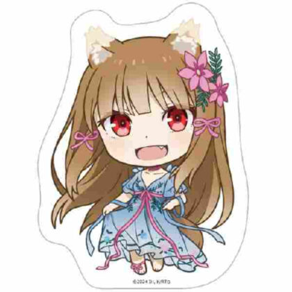 (s)狼と香辛料 MERCHANT MEETS THE WISE WOLF ダイカットステッカー デフォルメキャラ ホロ ドレスVer. 送料別880円