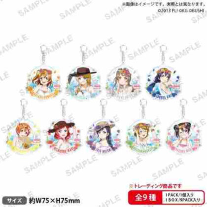 ラブライブ!スクールアイドルフェスティバル トレーディングアクリルキーホルダー μ's プールver.