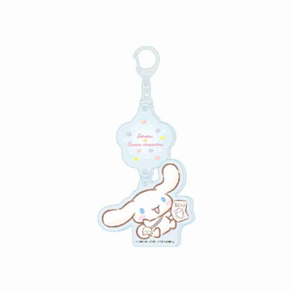 (s)連結アクリルキーホルダー しろたん×サンリオキャラクターズ 06 シナモロール(コラボイラスト) 送料別880円