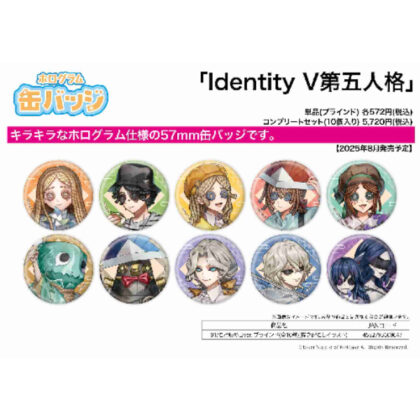 (s)ホログラム缶バッジ(57mm) IdentityV 第五人格 01 こどもの日Ver.(描き起こしイラスト) 送料別880円