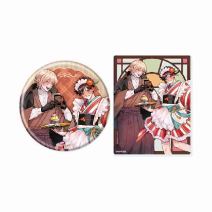 (s)缶バッジ&アクリルカードセット Glanz BL comics 03 性癖ヤバめなオトコに狙われました。(描き下ろ 送料別880円