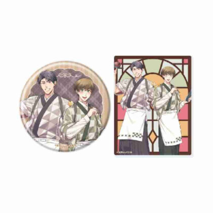 (s)缶バッジ&アクリルカードセット Glanz BL comics 04 トモダチ・エンゲージ(描き下ろしイラスト) 送料別880円