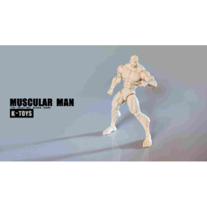 (s)K-Toys 1/12スケール 可動フィギュア 筋肉質男性素体 KT01A ホワイト肌 送料別880円