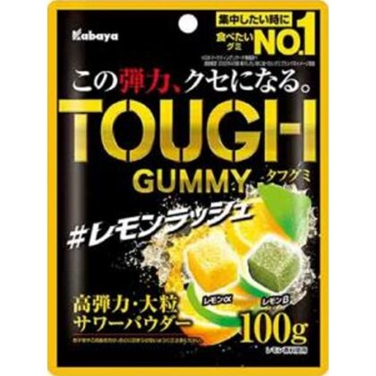 カバヤ タフグミ レモンラッシュ１００ｇ △ 【購入入数６個】