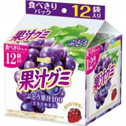 明治 果汁グミスマートパックぶどう １６３ｇ  【購入入数１５個】