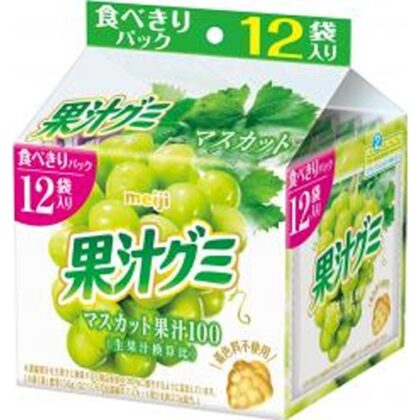 明治 果汁グミ スマートパックマスカット１６３ｇ △ 【購入入数１５個】