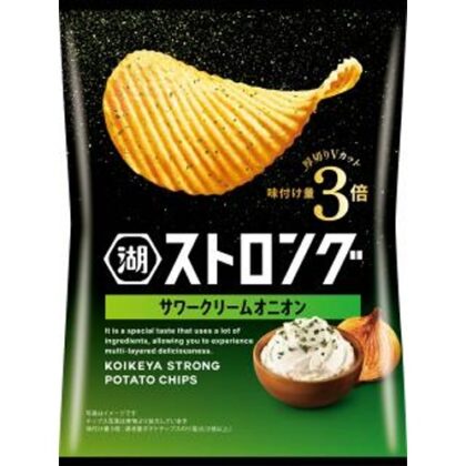 湖池屋 ストロング サワークリームオニオン５３ｇ △ 【購入入数１２個】
