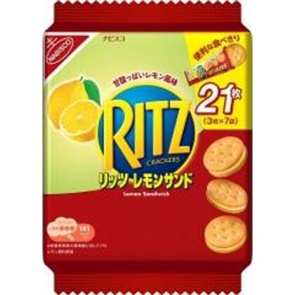 リッツ ファミリーパックレモンサンド ７袋入 □お取り寄せ品 【購入入数１２個】
