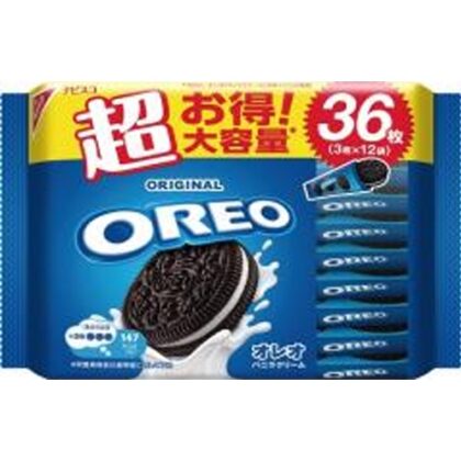 オレオ メガパック バニラクリーム ３枚×１２Ｐ □お取り寄せ品 【購入入数１５個】