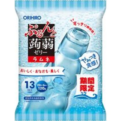 オリヒロプランデュ ぷるんと蒟蒻ゼリーパウチラムネ ２０ｇ×  【購入入数１２個】