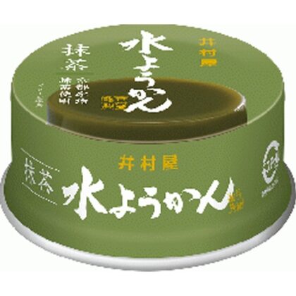 井村屋 缶水ようかん 抹茶８３ｇ □お取り寄せ品 【購入入数３２個】