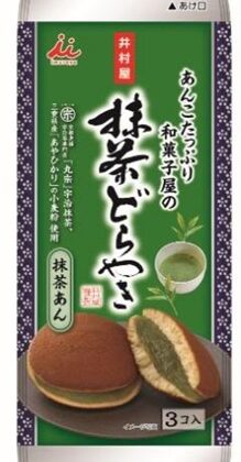 井村屋 あんこたっぷり和菓子屋の抹茶どら焼き ３個  【購入入数６個】