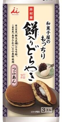 井村屋 もっちり餅入りどら焼き３個  【購入入数６個】