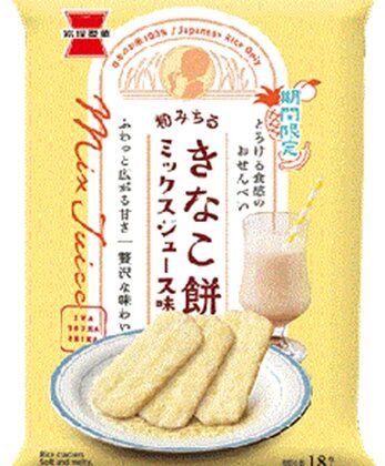 岩塚製菓 きなこ餅 ミックスジュース味１８枚 【新商品 6/23 発売】  【購入入数１２個】
