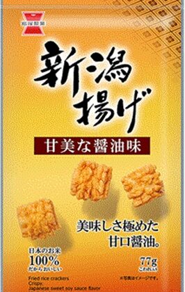 岩塚製菓 新潟揚げ 醤油味 ７７ｇ □お取り寄せ品 【購入入数１２個】