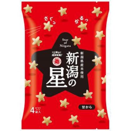 越後製菓 新潟の星 甘から８０ｇ  【購入入数１２個】
