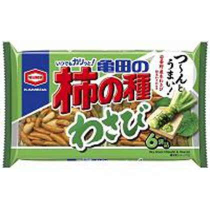 亀田 柿の種わさび ６袋詰１６４ｇ □お取り寄せ品 【購入入数１２個】