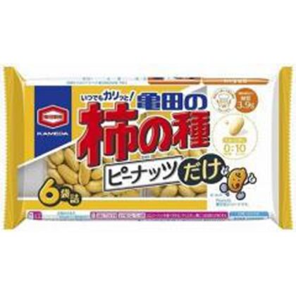 亀田 柿の種 ピーナッツだけ６袋詰１３５ｇ □お取り寄せ品 【購入入数１２個】