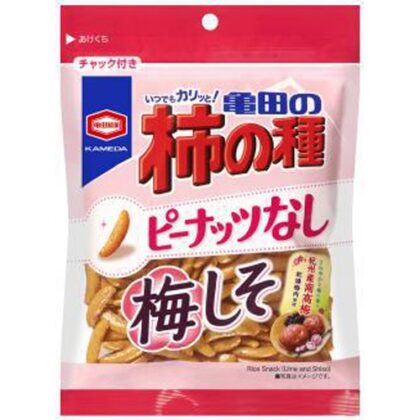 亀田 柿の種 ピーナッツなし梅しそ９１ｇ □お取り寄せ品 【購入入数１２個】