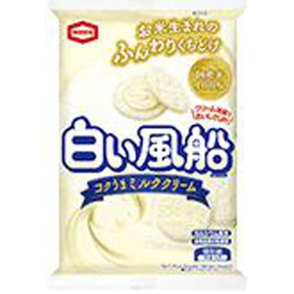 亀田 白い風船 コクうまミルククリーム１５枚 △ 【購入入数１２個】