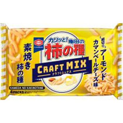 亀田 柿の種クラフトＭＩＸ アーモンド４袋 □お取り寄せ品 【購入入数１２個】